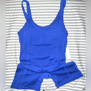 Paragon Fitwear Reluna AirBrushed Sculptseam Shortsuit in Jetset Size M